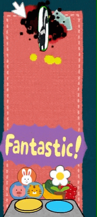 An animation of the player being warned to slow down.